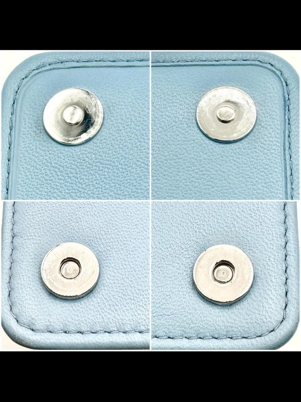 Miu Miu Light Blue Quilted Shoulder Bag with Tassel
